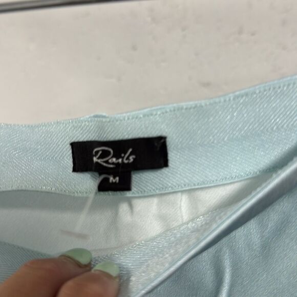 RAILS Light Blue Silky Skirt - Size Medium - Like New - Picture 3 of 4